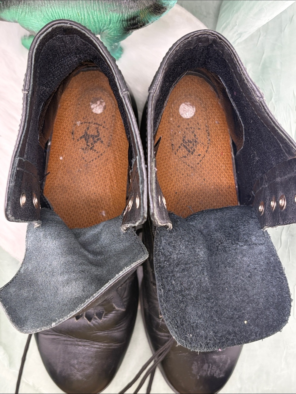 Ariat ATS Advance Torque Embroidered Kiltie Western Boots Black Leather | 8.5 - Picture 16 of 17